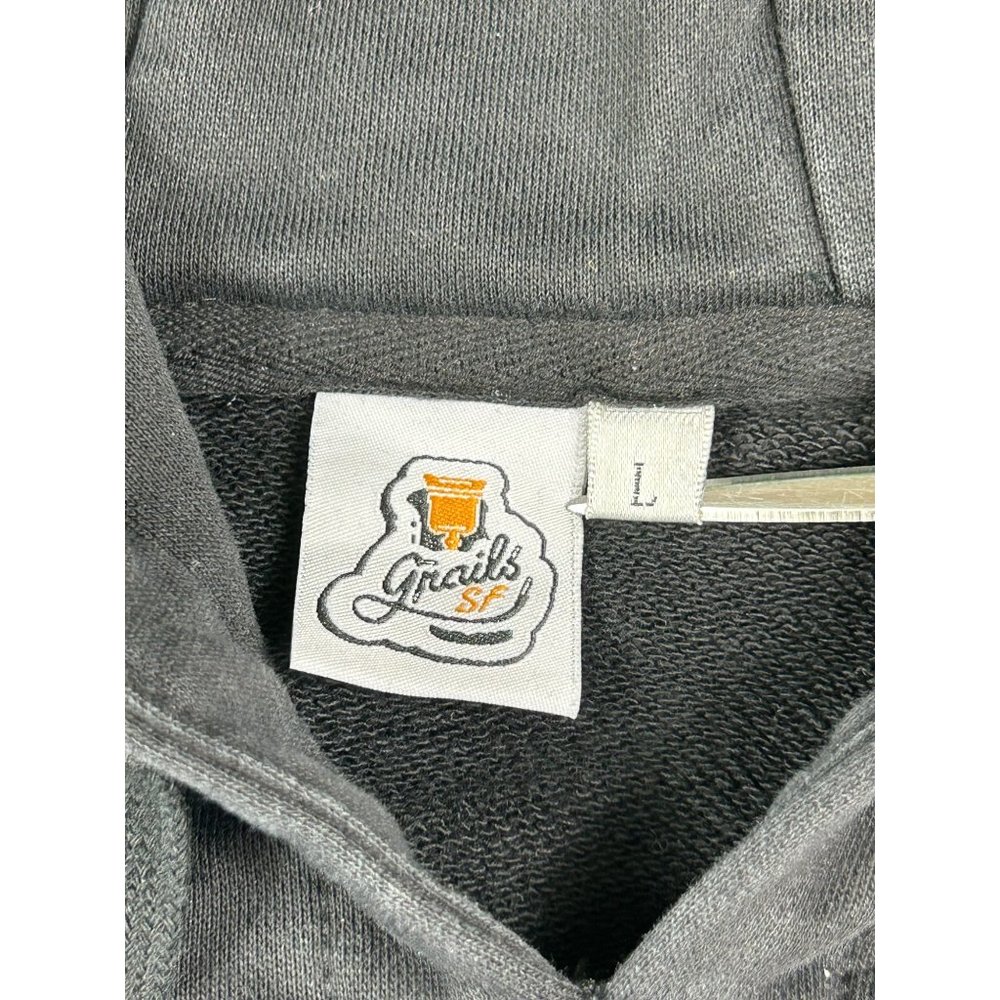 Grails SF San Francisco Black Pullover Hoodie Womens Size Large - Picture 8 of 11